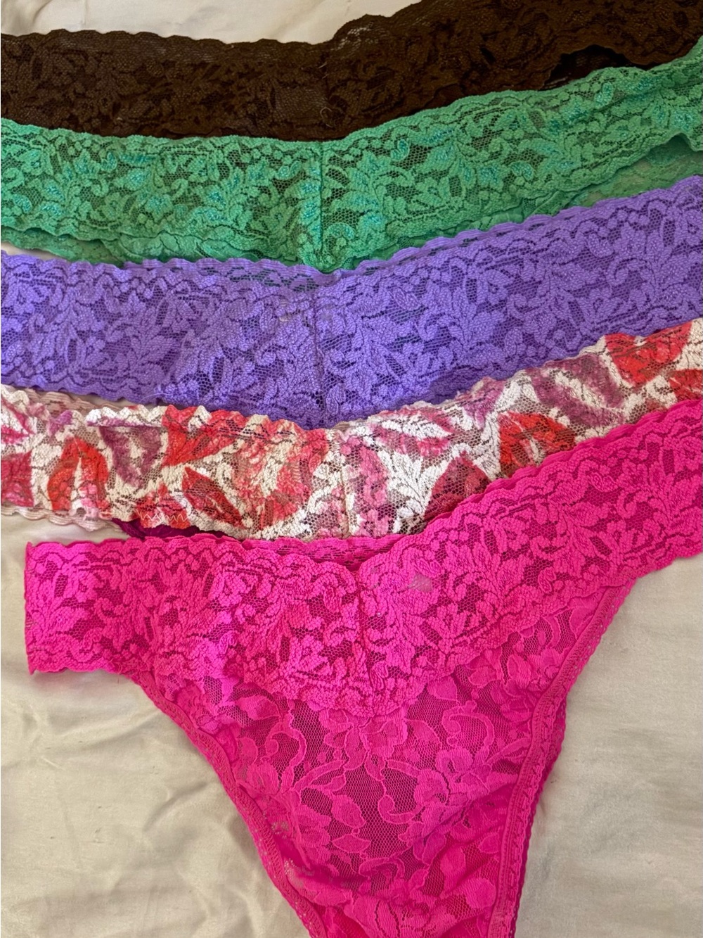 Lot of 5 Hanky Panky Low-Rise Thongs